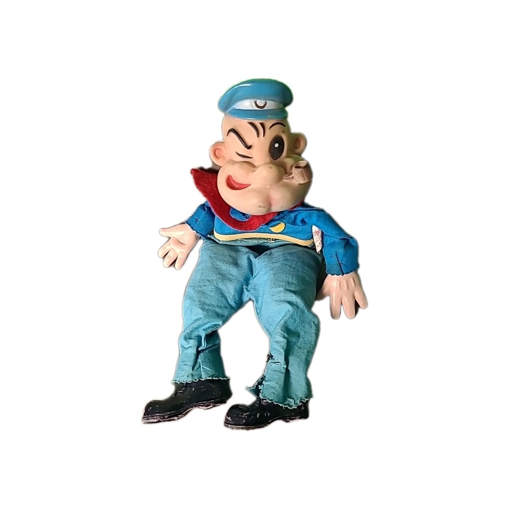 1960s Vintage Gund Popeye The Sailor Man Doll Toy Puppet No Strings‎